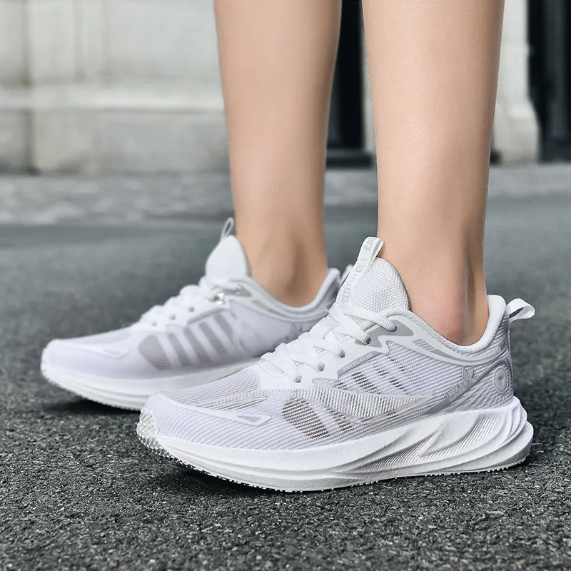 VanCamel Running Shoes Unisex Low Top White/Orange/White/Gray/Light Gray/Teal/Pink/Purple-10