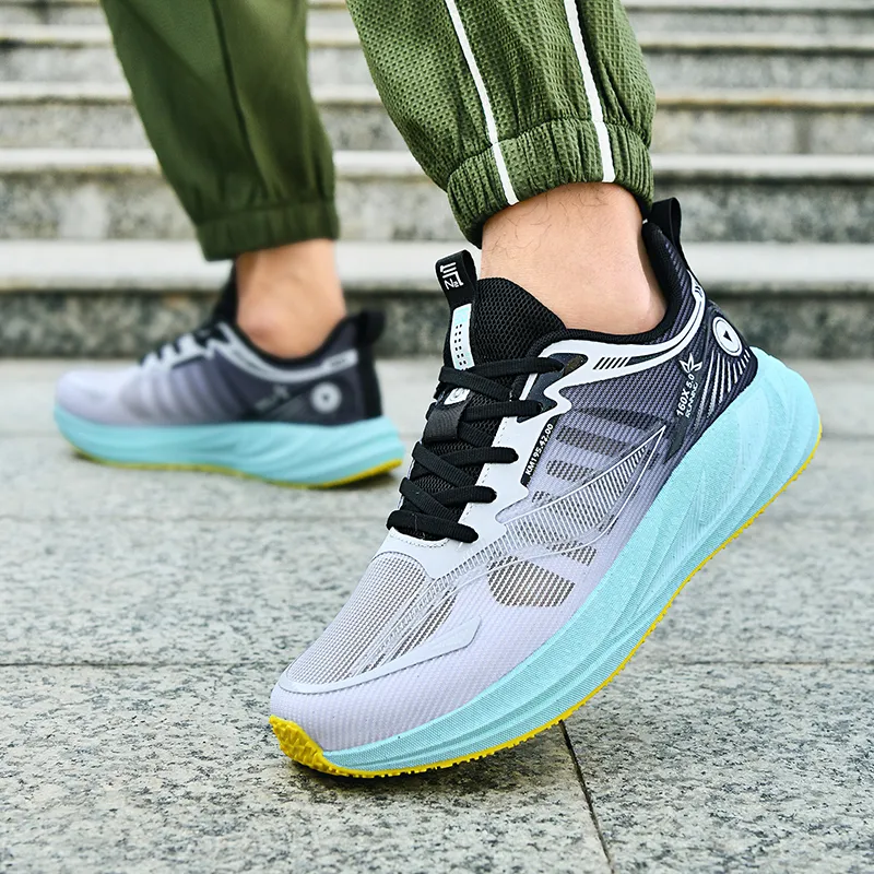 VanCamel Running Shoes Unisex Low Top White/Orange/White/Gray/Light Gray/Teal/Pink/Purple-17