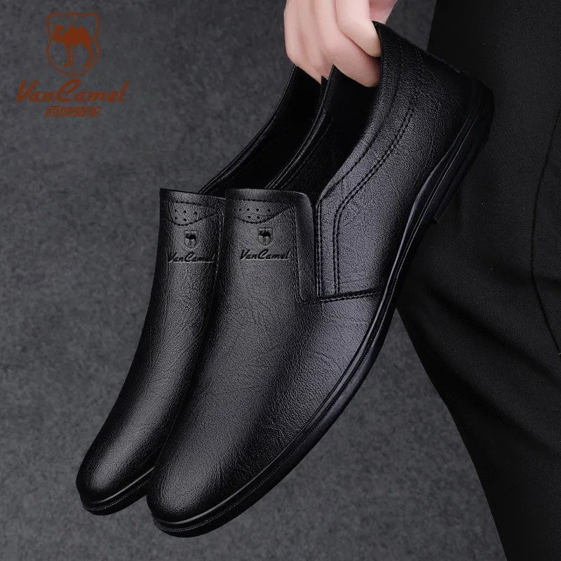 VanCamel Dress Shoes Men's Black-6