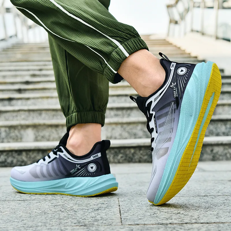 VanCamel Running Shoes Unisex Low Top White/Orange/White/Gray/Light Gray/Teal/Pink/Purple-44
