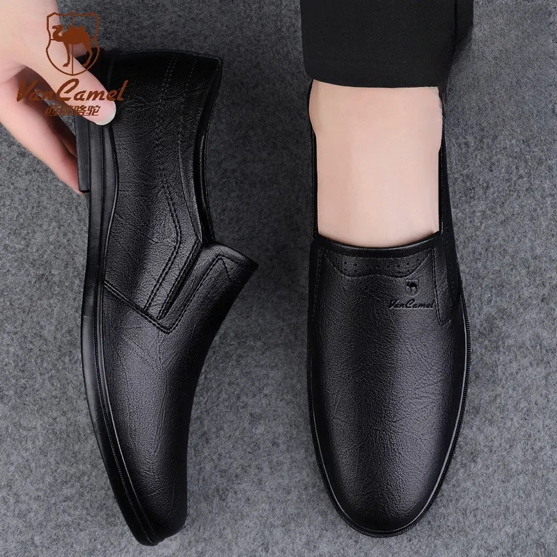 VanCamel Dress Shoes Men's Black-5