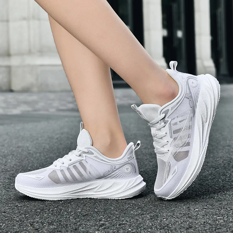 VanCamel Running Shoes Unisex Low Top White/Orange/White/Gray/Light Gray/Teal/Pink/Purple-40
