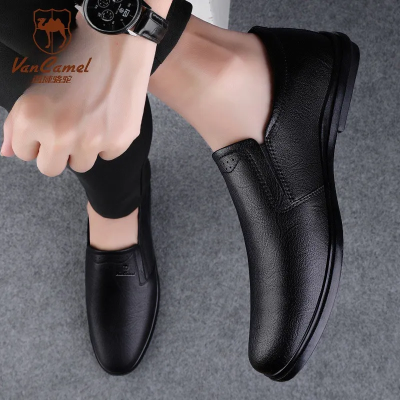 VanCamel Dress Shoes Men's Black-4