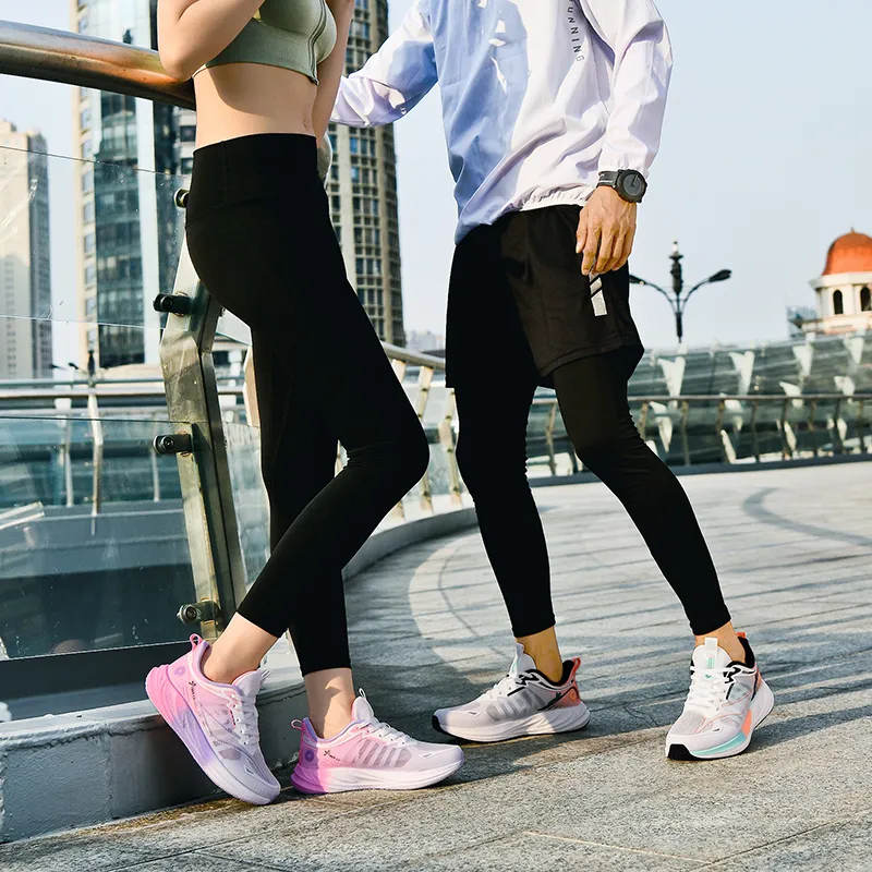 VanCamel Running Shoes Unisex Low Top White/Orange/White/Gray/Light Gray/Teal/Pink/Purple-43