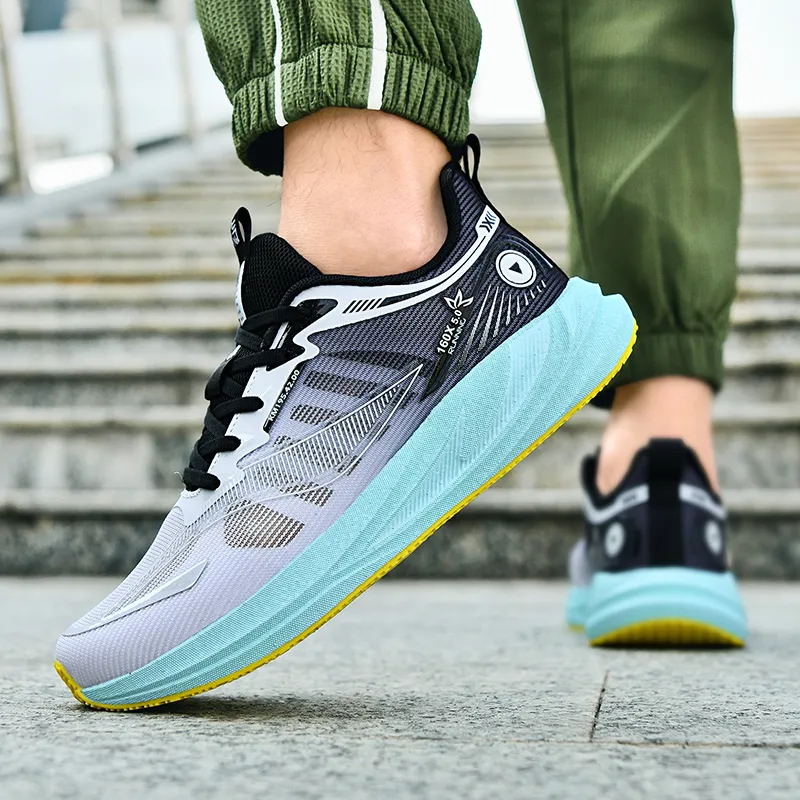 VanCamel Running Shoes Unisex Low Top White/Orange/White/Gray/Light Gray/Teal/Pink/Purple-45