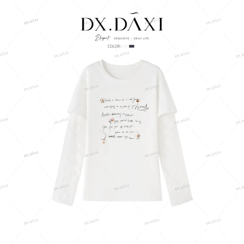 DX.DAXI T Shirts Women's Pure White-2