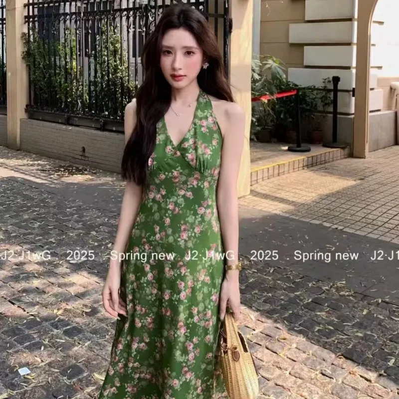 Grace Slip Dresses Women's Green-3