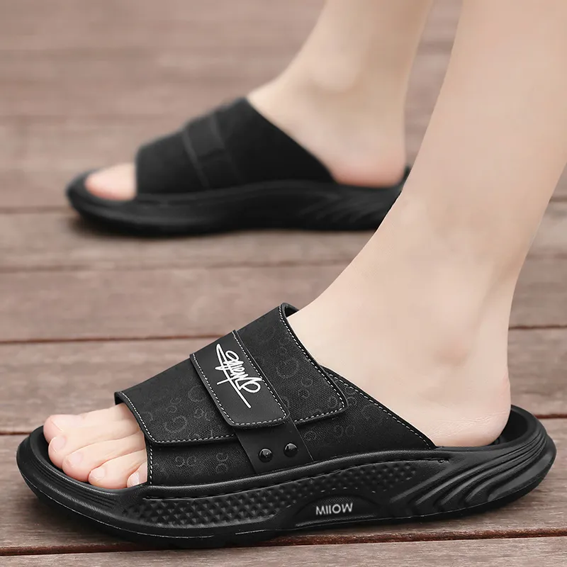 MIIOW EVA Stitching Slip Resistant Abrasion Resistant Slide Slippers Men's-5