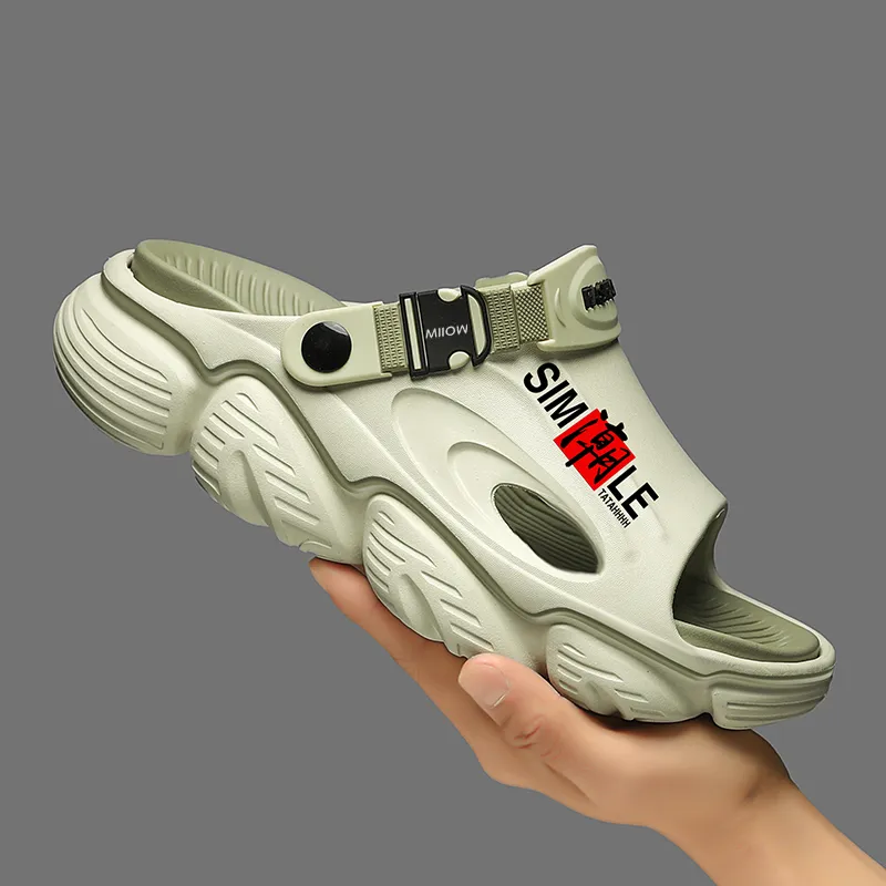MIIOW Beach Sandals Men White/Blue/Beige/Brown/Mint Green/Black/Gray-7