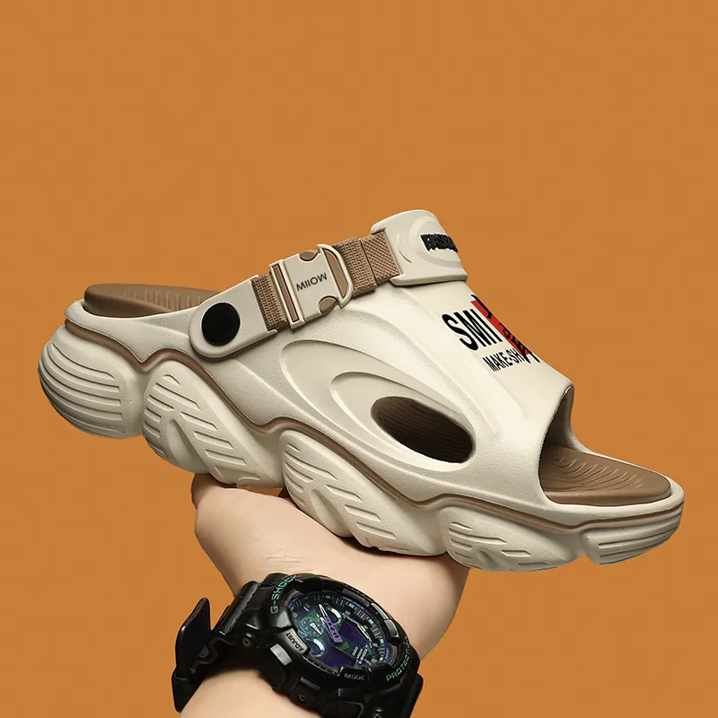 MIIOW Beach Sandals Men White/Blue/Beige/Brown/Mint Green/Black/Gray-4