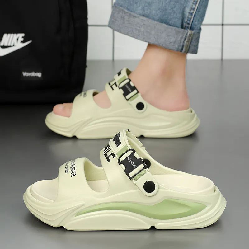 MIIOW Beach Sandals Unisex Black Orange/Matcha Green/White Blue/Beige Brown-5