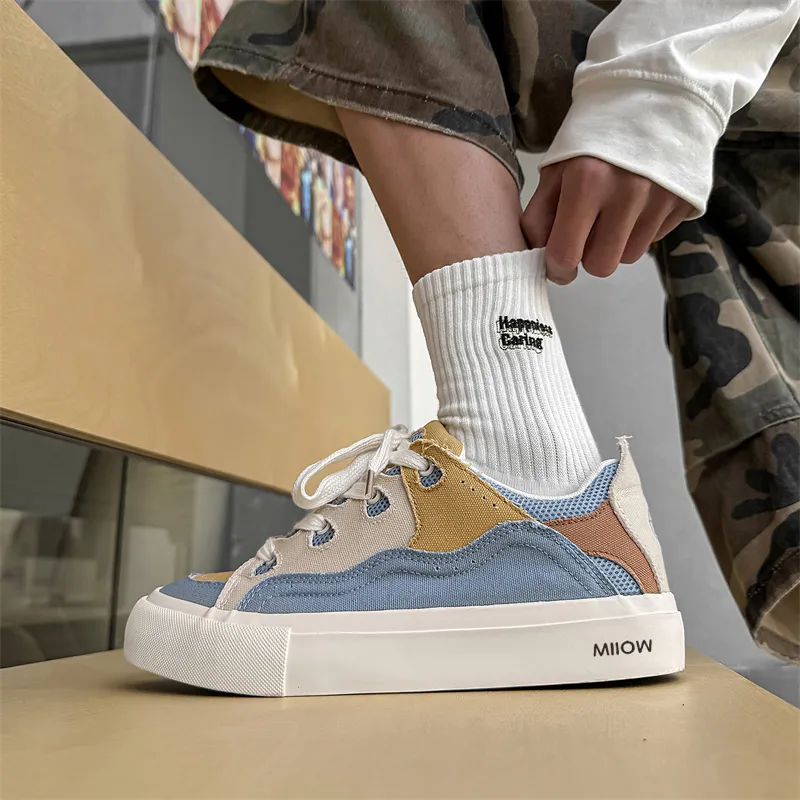 MIIOW Anti Slip Wear Resistant Low Top Skateboard Shoes Men's-6