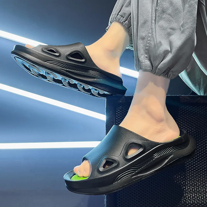 MIIOW Slip Resistant Abrasion Resistant Slide Slippers Men's-1