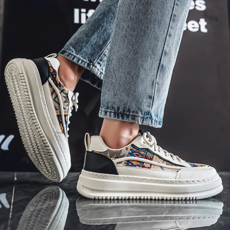 MIIOW Anti Slip Wear Resistant Low Top Skateboard Shoes Men's Box-7