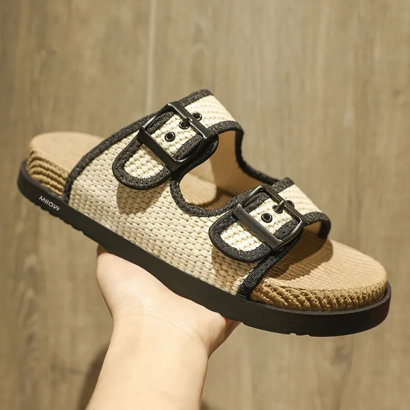 MIIOW Slip Resistant Abrasion Resistant Slide Slippers Men's-1