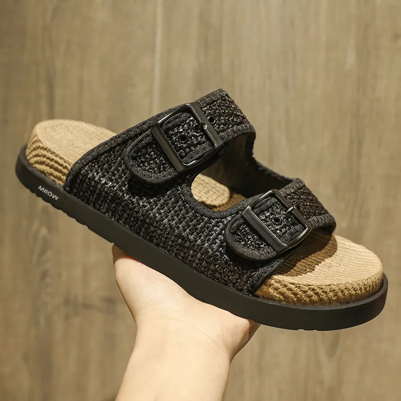 MIIOW Slip Resistant Abrasion Resistant Slide Slippers Men's-4