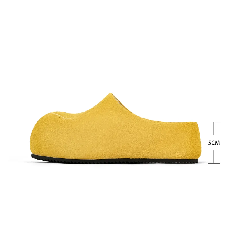 SMILEY Closed Toe Slippers Women's Yellow-1