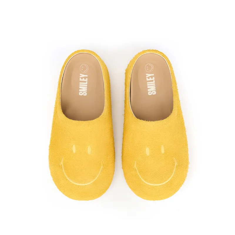 SMILEY Closed Toe Slippers Women's Yellow-3