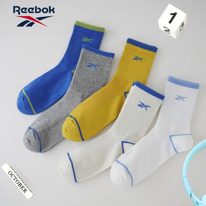 Reebok Mid Calf Socks Unisex 5 Pack Mixed Color-3
