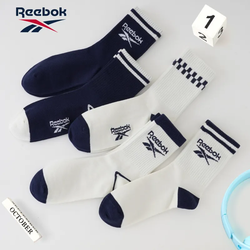 Reebok Mid Calf Socks Unisex 5 Pack Mixed Color-4