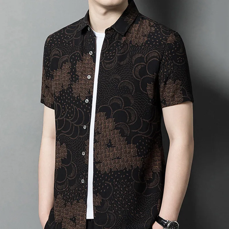 BANGBOY X IZTION Shirts Men Coffee-2
