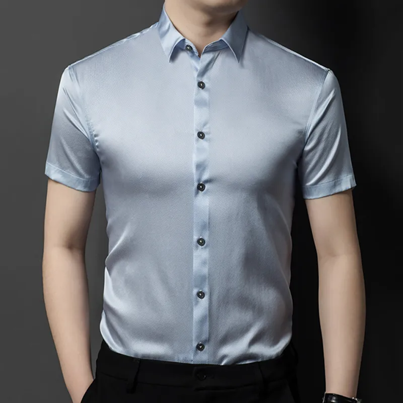 BANGBOY X IZTION Shirts Men Blue-3