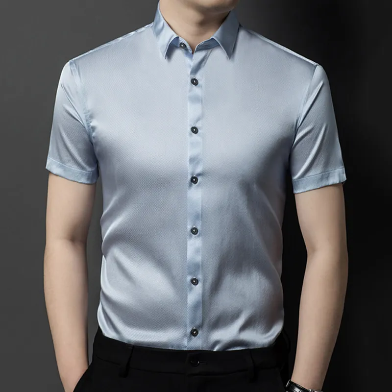 BANGBOY X IZTION Shirts Men Blue-2
