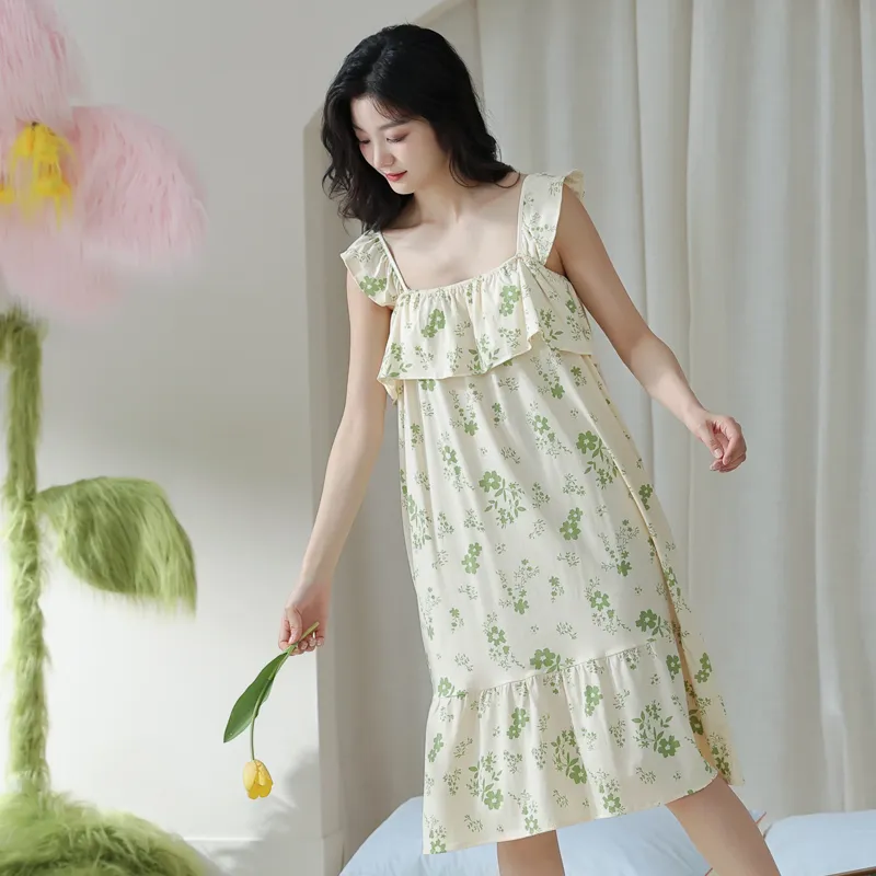 Lan Miao Sleeveless Dress Women's Neon Green-4