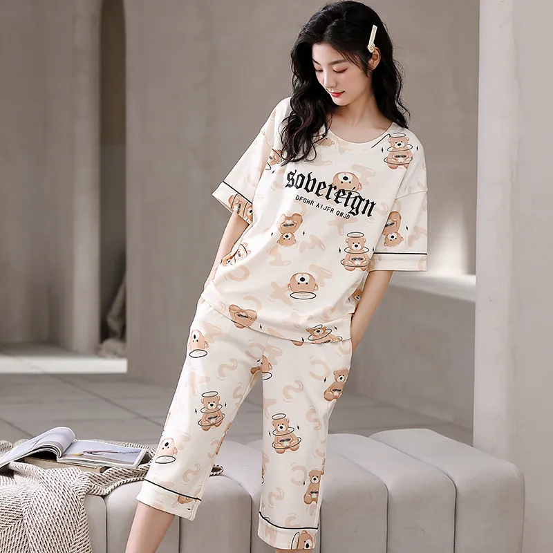 Lan Miao Pajama Set Women's Ivory White-3