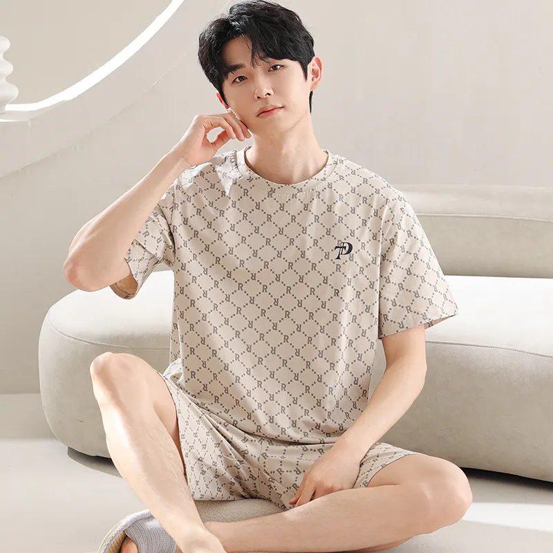 Lan Miao Pajama Set Men's Beige Skin Tone-1