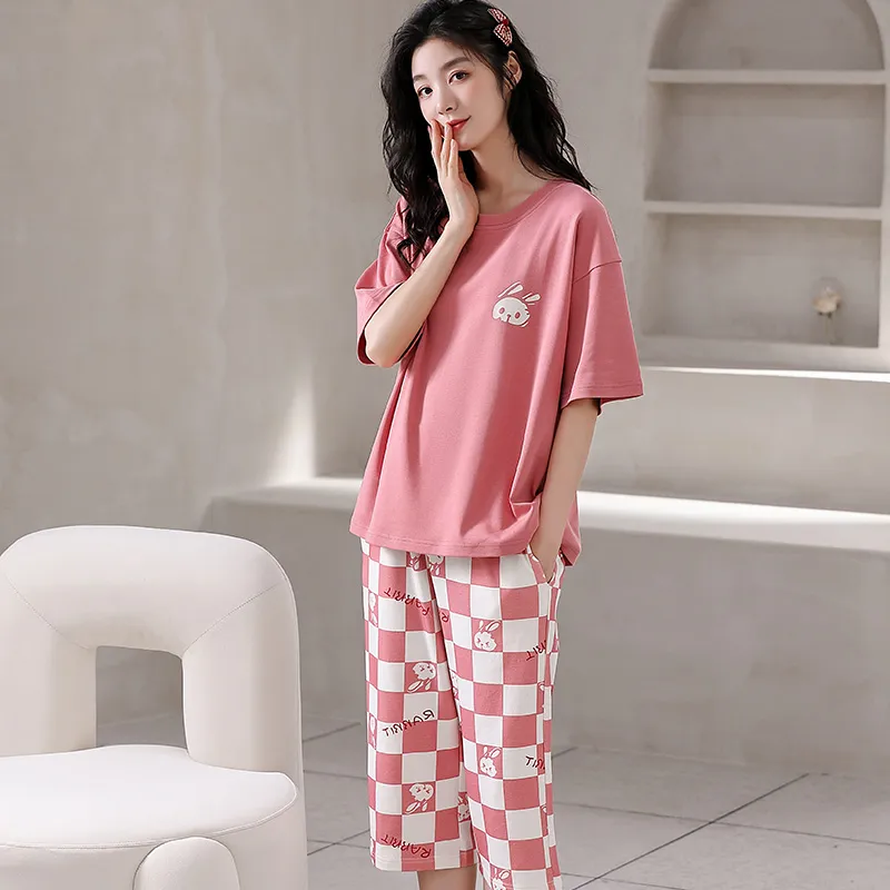 Lan Miao Pajama Set Women's Rose-4