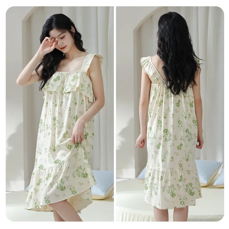 Lan Miao Sleeveless Dress Women's Neon Green-1