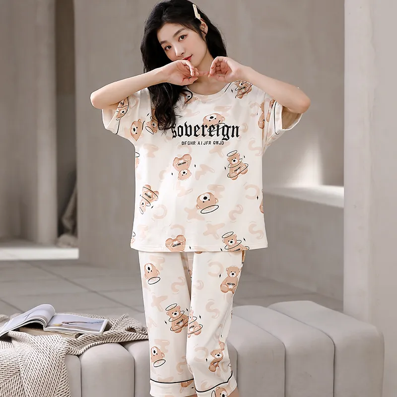 Lan Miao Pajama Set Women's Ivory White-2