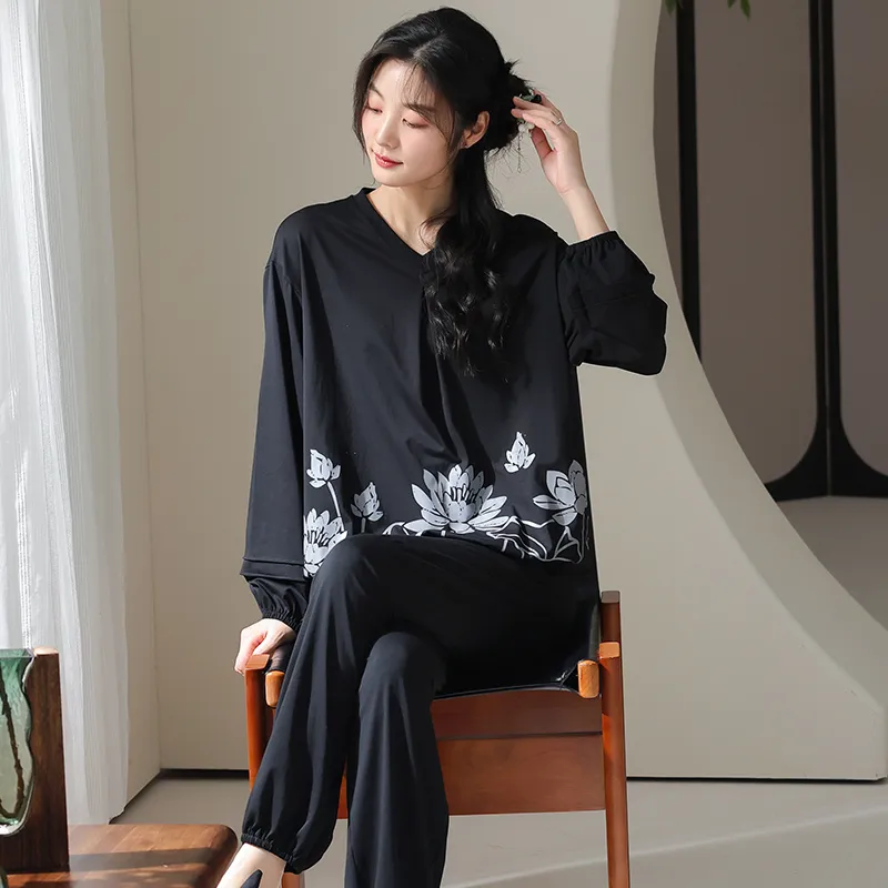 Lan Miao Casual Suit Women's Black-6