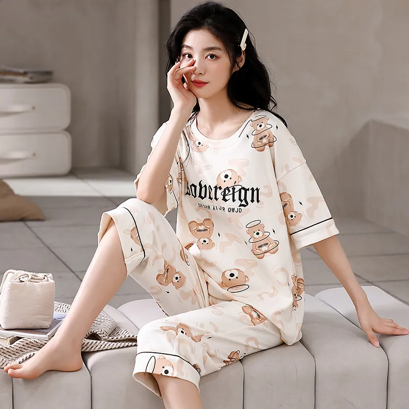 Lan Miao Pajama Set Women's Ivory White-5