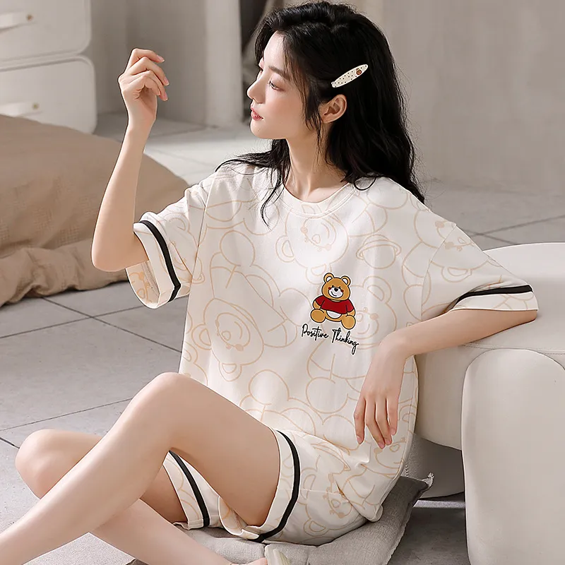 Lan Miao Pajama Set Women's Ivory White-1