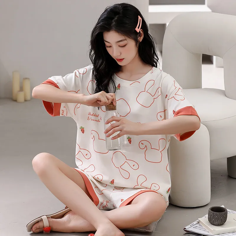 Lan Miao Pajama Set Women's Rose-3