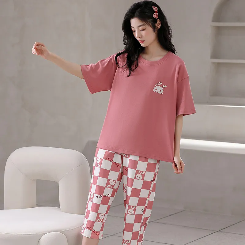 Lan Miao Pajama Set Women's Rose-3