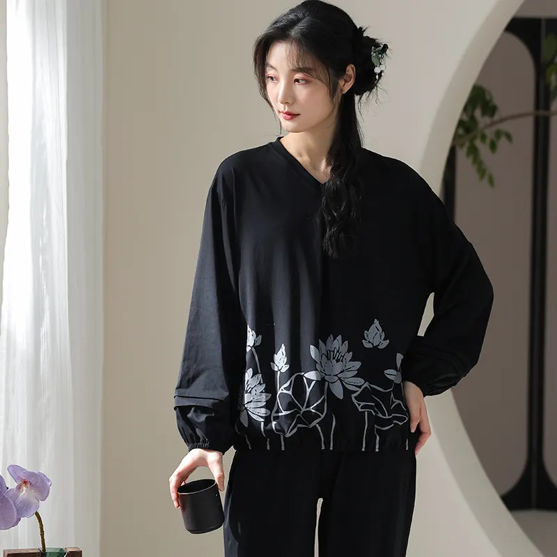 Lan Miao Casual Suit Women's Black-2