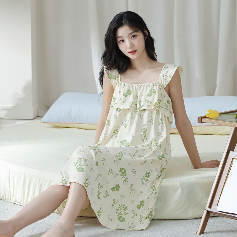 Lan Miao Sleeveless Dress Women's Neon Green-5