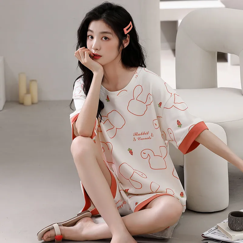 Lan Miao Pajama Set Women's Rose-1