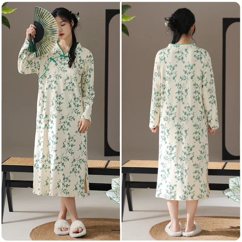 Lan Miao Long Sleeved Dress Women's Teal-1