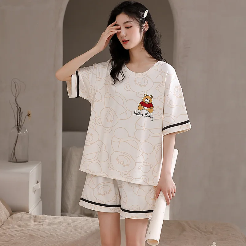Lan Miao Pajama Set Women's Ivory White-3