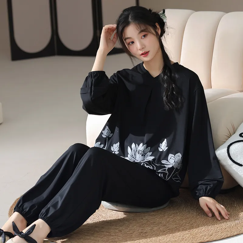 Lan Miao Casual Suit Women's Black-5