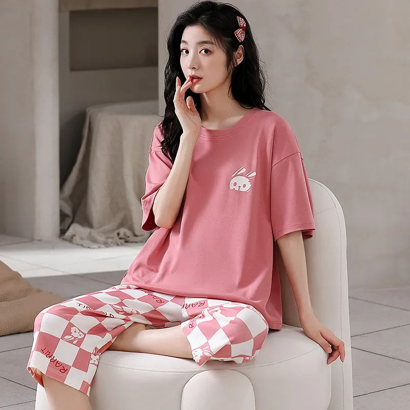 Lan Miao Pajama Set Women's Rose-1