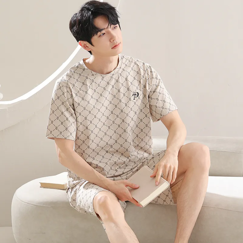 Lan Miao Pajama Set Men's Beige Skin Tone-3