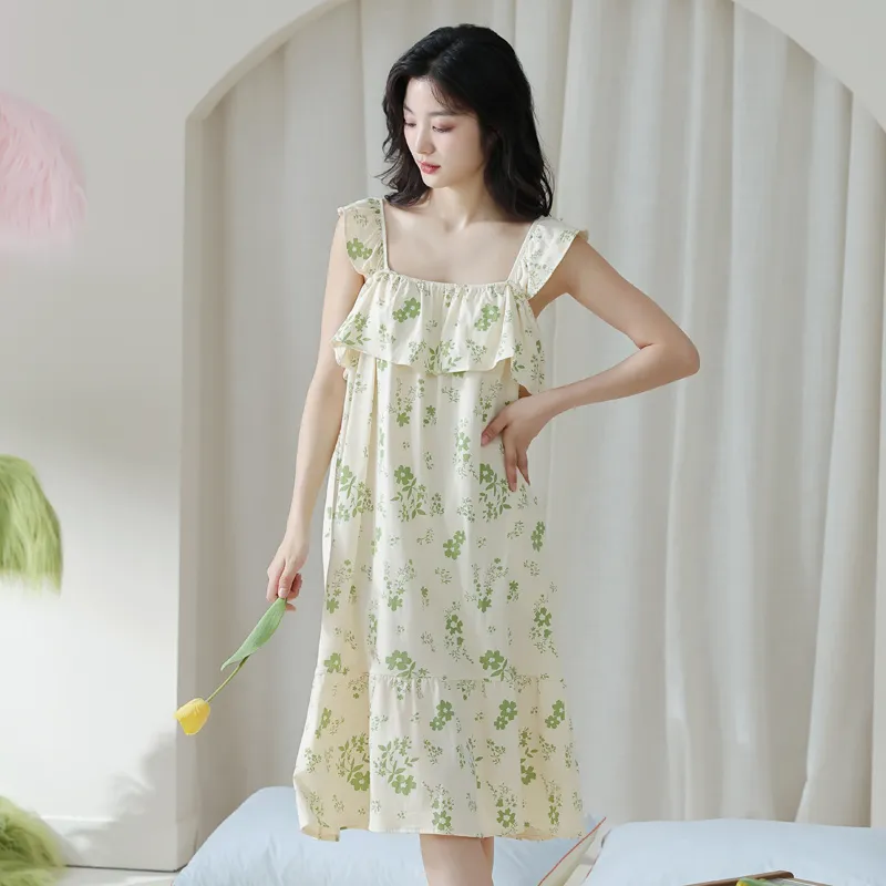 Lan Miao Sleeveless Dress Women's Neon Green-3