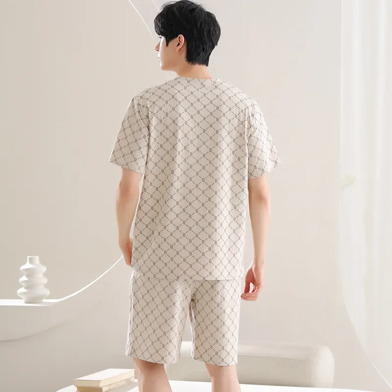 Lan Miao Pajama Set Men's Beige Skin Tone-5