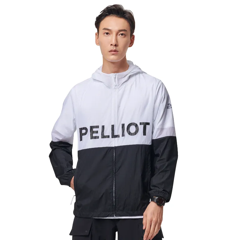 PELLIOT Super Light Breathable Quick Dry UV Protection Sun Protection Clothing Unisex Polar White/Obsidian Black-1