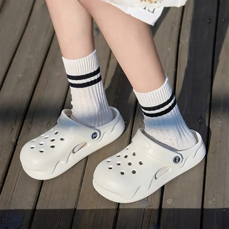Gentle Welcome Slippers Reversible Platform Slip Resistant Men's And Women's Closed Toe Slippers-5
